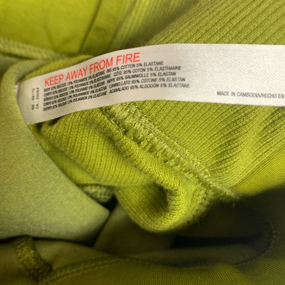 NEW Anthropologie Free Movement Green Army Leggings Size XS - Picture 3 of 7